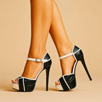 Alice - Women’s Ankle Strap Stiletto Heels