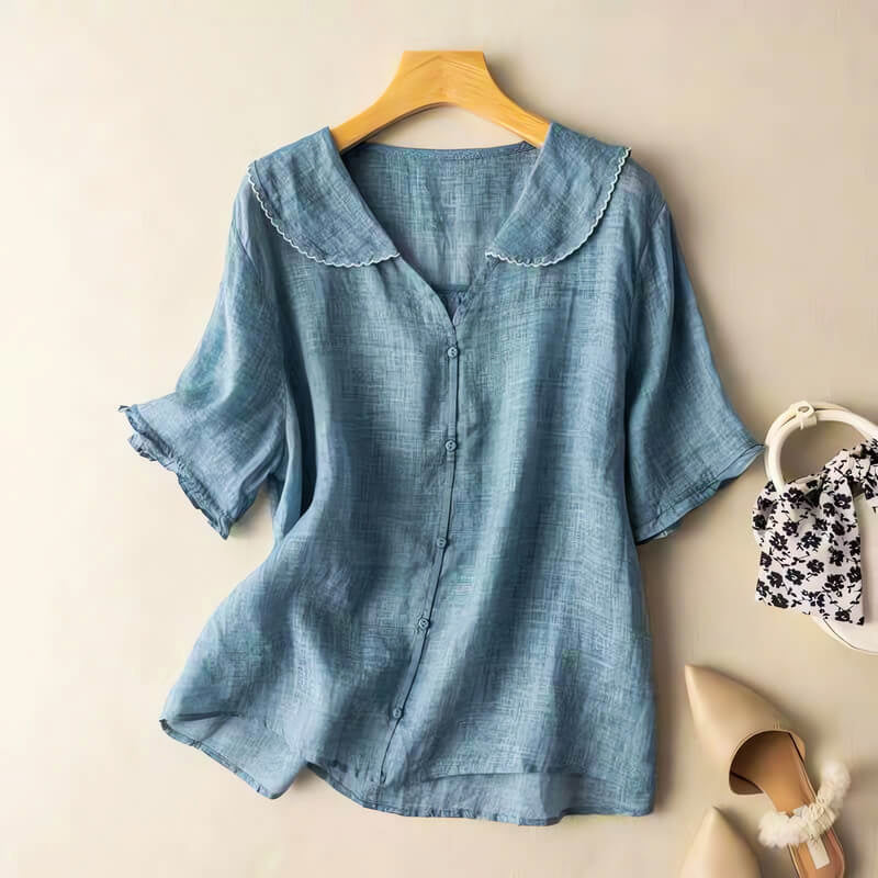 Allison - Women’s Everyday Comfort Button Blouse