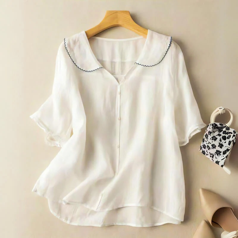 Allison - Women’s Everyday Comfort Button Blouse
