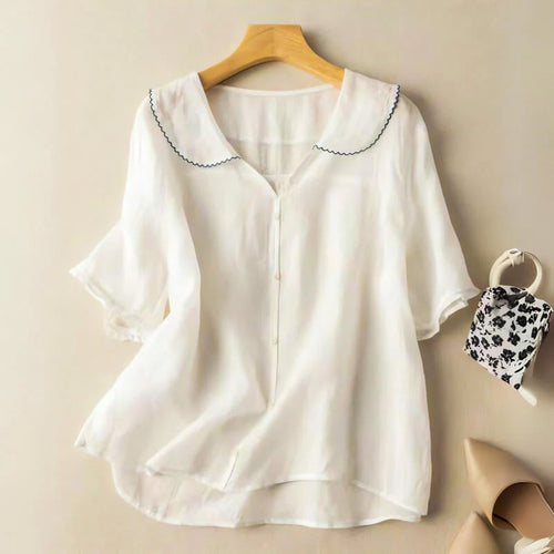 Allison - Women’s Everyday Comfort Button Blouse