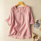 Allison - Women’s Everyday Comfort Button Blouse