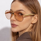 Athena - Women’s Gold Frame Aviator Shades