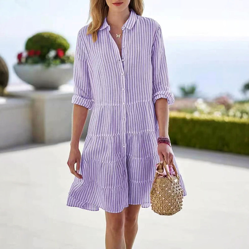 Bella - Women’s Breezy Striped Day Dress