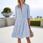 Bella - Women’s Breezy Striped Day Dress