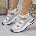 Brenda - Women’s Platform Strap Sandals with Cut-Out