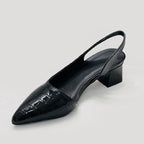 Brielle - Women’s Croc-Embossed Slingback Heels