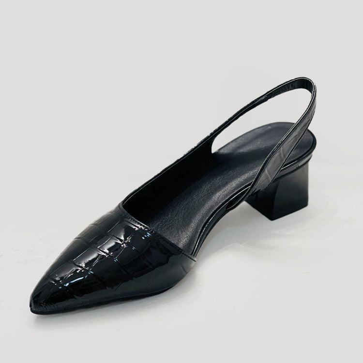 Brielle - Women’s Croc-Embossed Slingback Heels