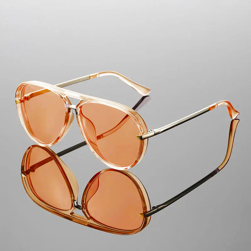 Carmen - Women’s Aviator Sunglasses with Tinted Lenses