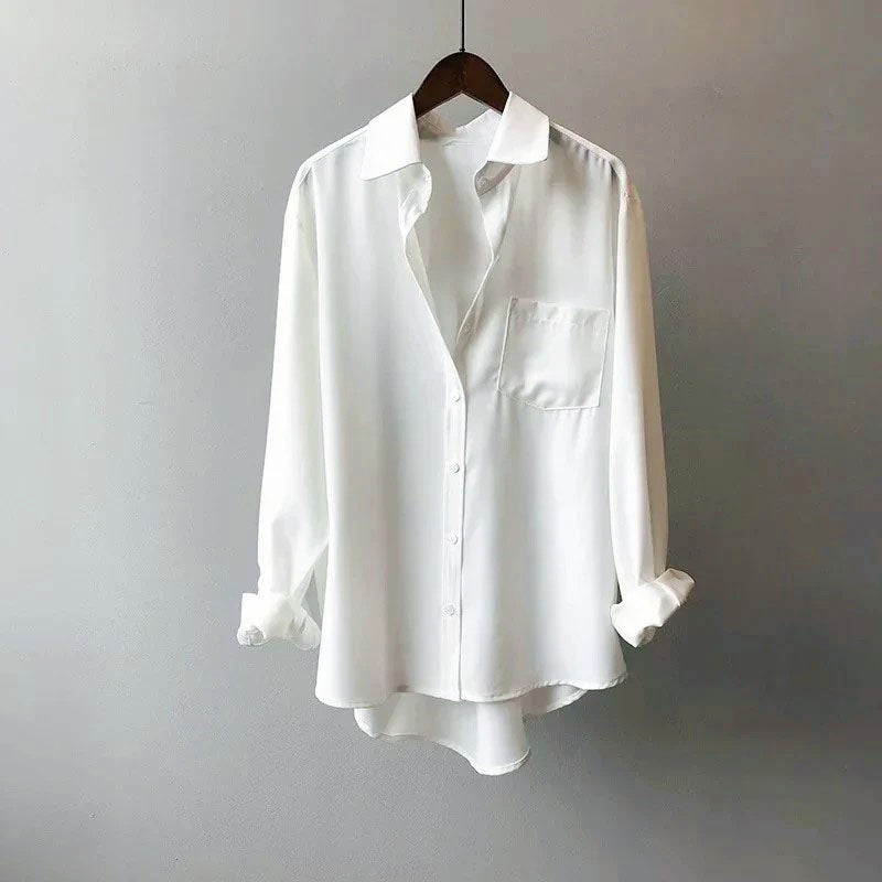 Caroline - Classic Collar Casual Button Blouse
