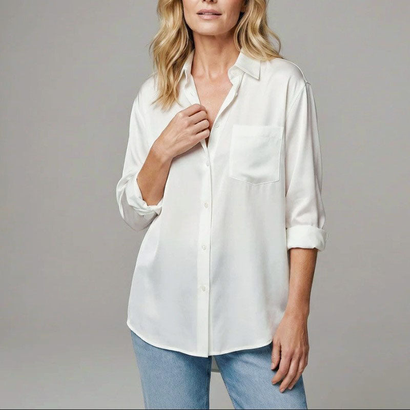 Caroline - Classic Collar Casual Button Blouse