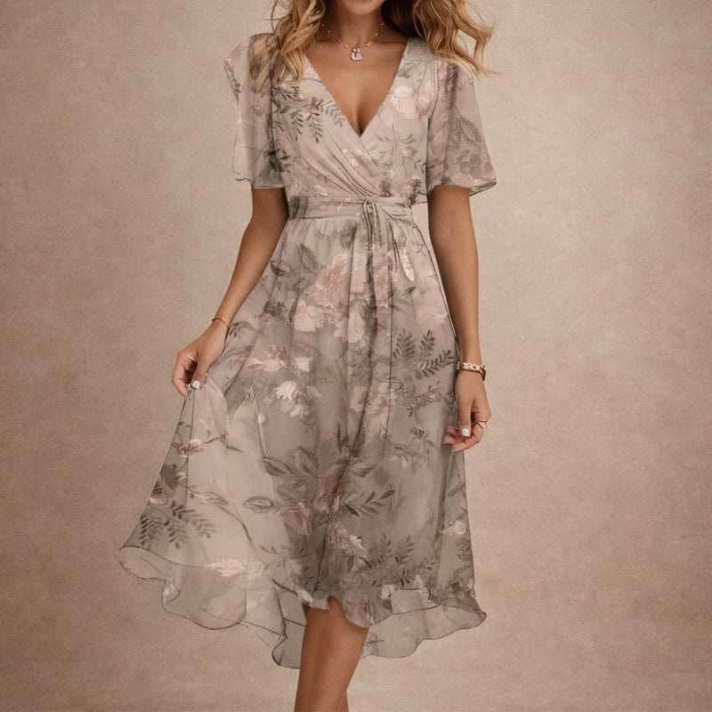 Caroline - Flowy Floral Midi Dress