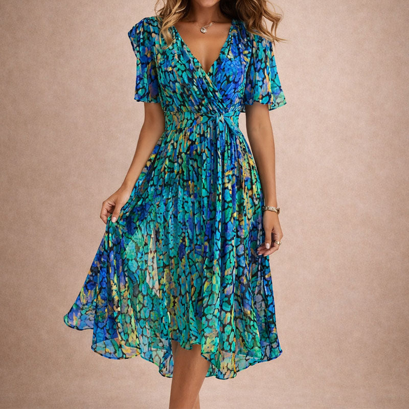 Caroline - Flowy Floral Midi Dress
