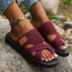 Carolyn - Women’s Open-Toe Mesh Strap Sandals