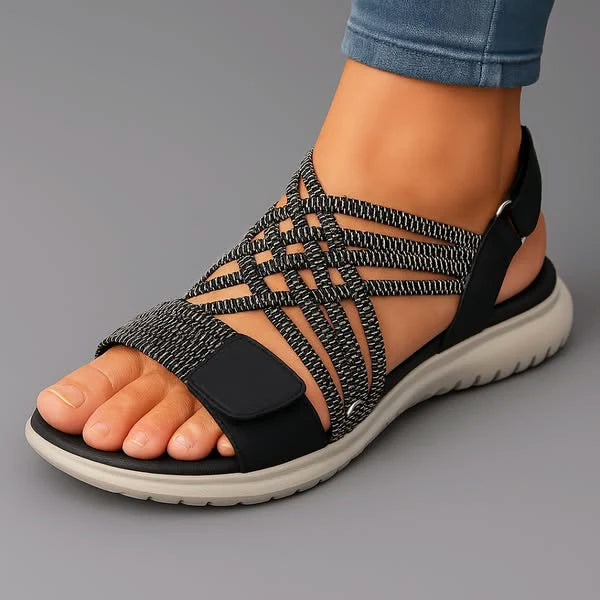 Casey - Women's Elastic Strap Casual Flat Sandals
