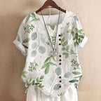 Celeste - Floral Button Detail Blouse