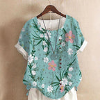 Celeste - Floral Button Detail Blouse
