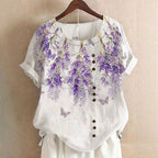 Celeste - Floral Button Detail Blouse