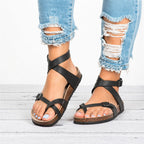 Celeste - Women’s Cross Strap Buckle Sandals