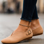 Charlotte - Women’s Soft Finish Buckle Flats