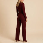 Cheryl - Women’s Tailored Long Sleeve Jumpsuit