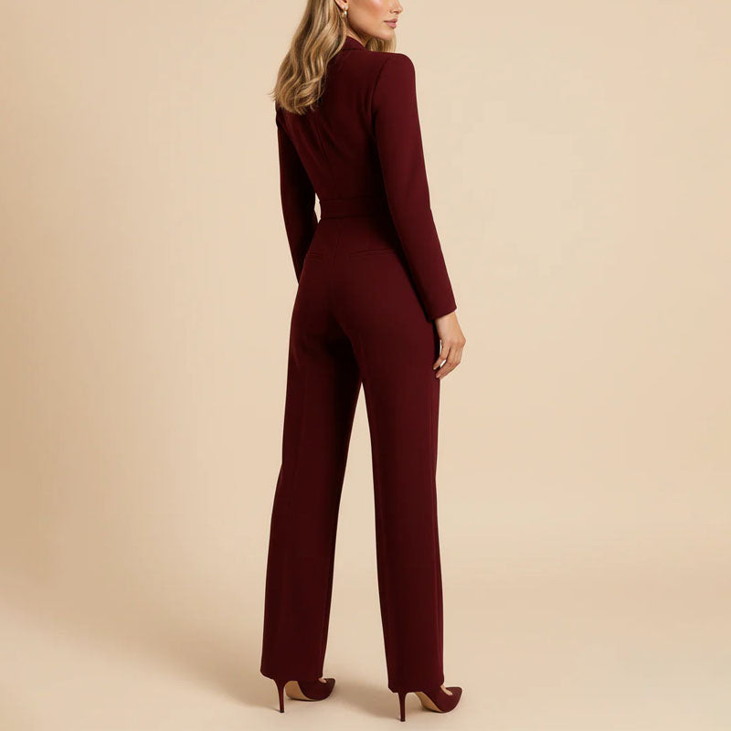 Cheryl - Women’s Tailored Long Sleeve Jumpsuit