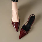 Christine - Women’s Pointed-Toe Slingback Heels