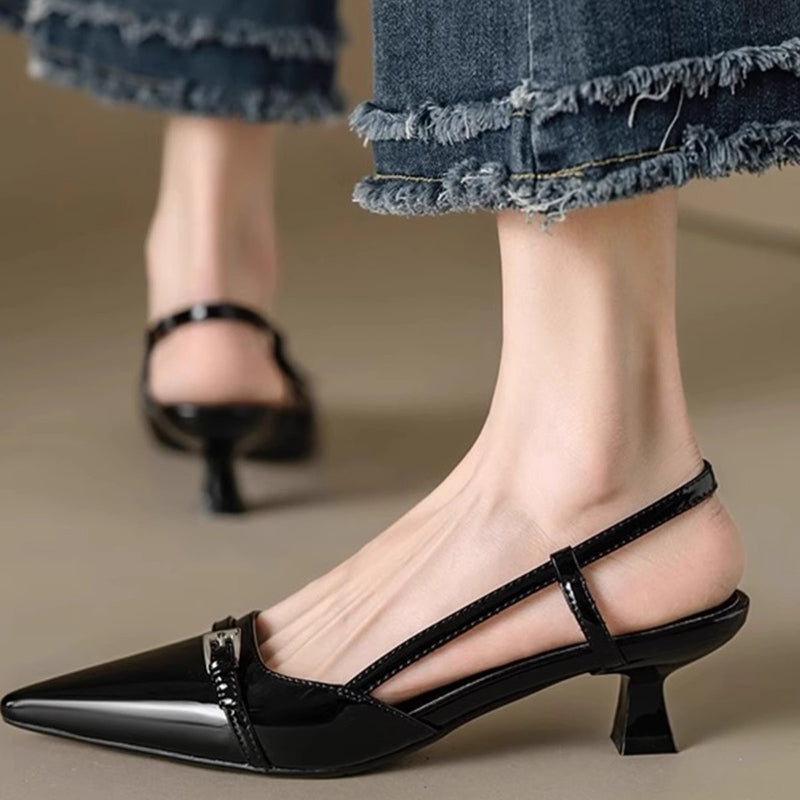 Christine - Women’s Pointed-Toe Slingback Heels