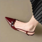 Christine - Women’s Pointed-Toe Slingback Heels