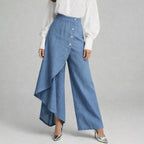 Collins - Women’s High-Waist Asymmetrical Pants