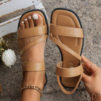 Cynthia - Women’s Flat Sandals with Multi-Strap Design