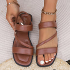Cynthia - Women’s Flat Sandals with Multi-Strap Design