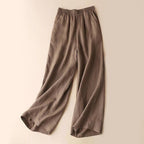 Debbie - Women's Linen Wide-Leg Pants