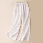 Debbie - Women's Linen Wide-Leg Pants