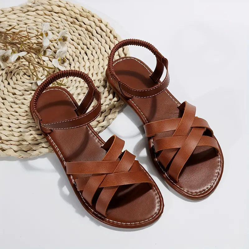 Delilah - Women’s Woven Strap Flat Sandals