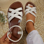 Delilah - Women’s Woven Strap Flat Sandals