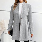 Elaine - Women's Textured Ribbed Longline Blazer