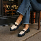 Eliza - Women’s Contrast Penny Loafers