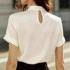 Ellen - Women’s Keyhole Neckline Blouse