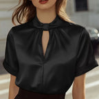 Ellen - Women’s Keyhole Neckline Blouse