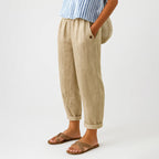 Ember - Women’s Relaxed Cropped Pants with Elastic Waist