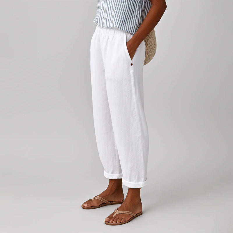 Ember - Women’s Relaxed Cropped Pants with Elastic Waist