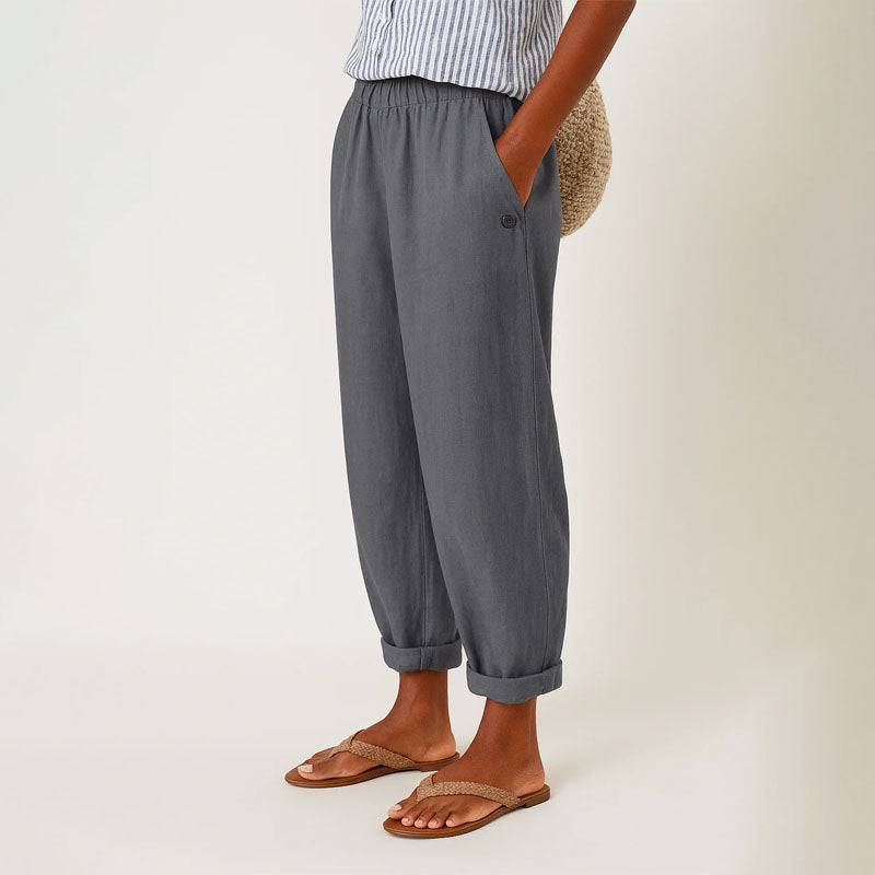 Ember - Women’s Relaxed Cropped Pants with Elastic Waist