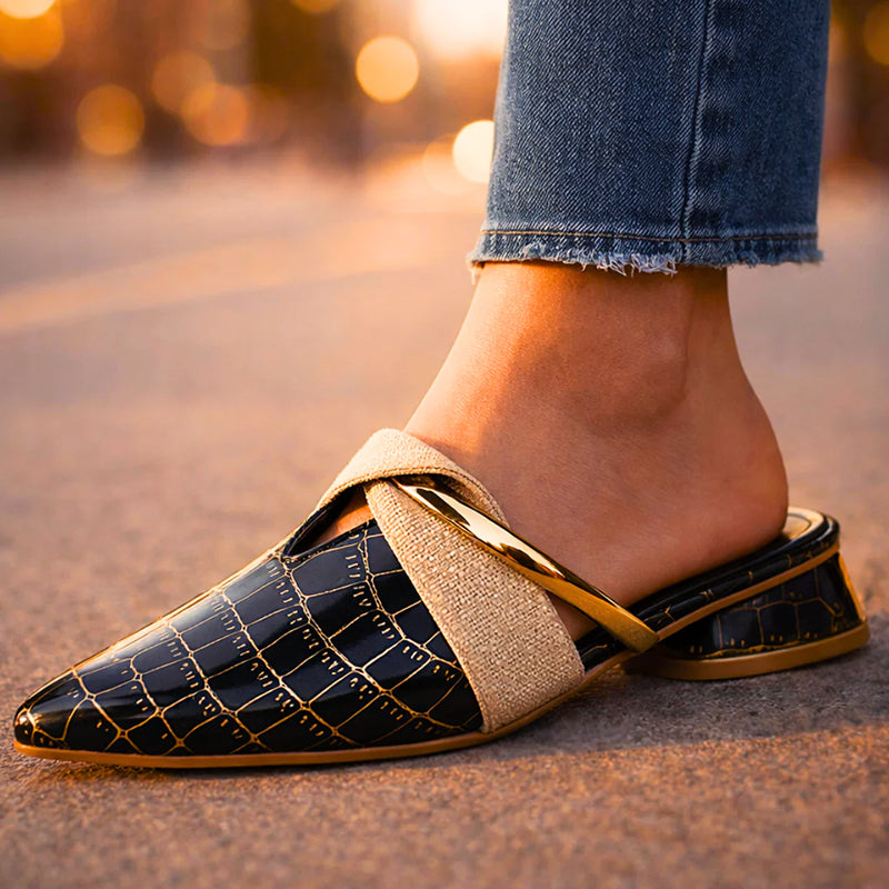 Emma - Women’s Elegant Pointed Toe Slide Heels