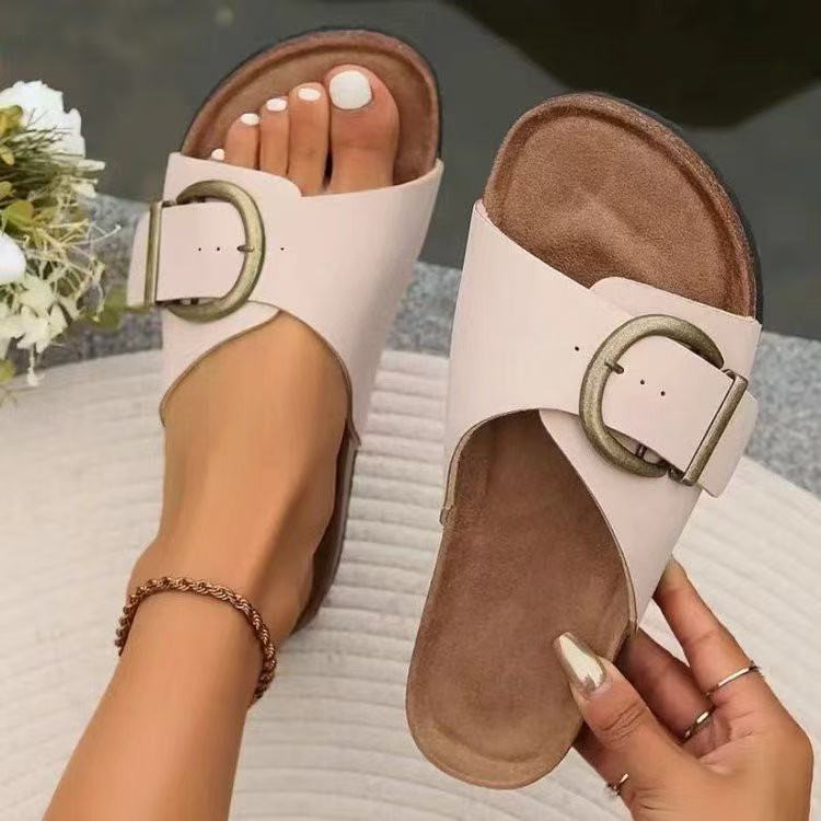 Esther  - Women’s Classic Buckle Slides