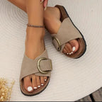 Esther  - Women’s Classic Buckle Slides