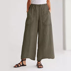 Everly - Women's Relaxed Fit Wide Leg Pocket Pants