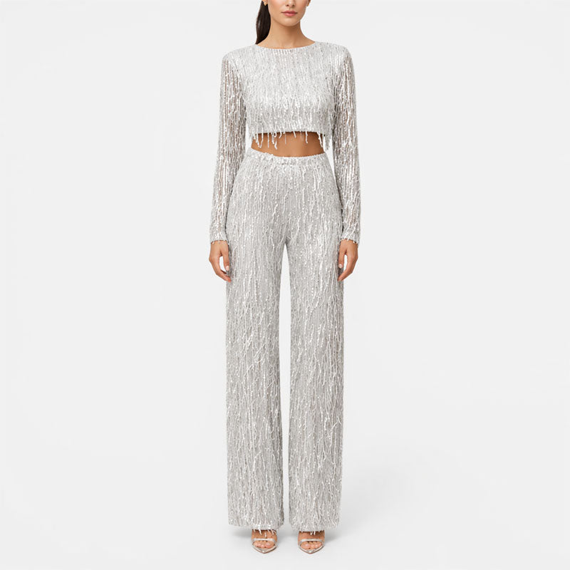 Francesca - Women’s Textured Two-Piece Set