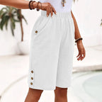 Gabrielle - Women's Linen-Look Relaxed Shorts