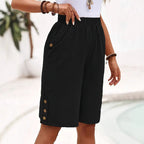 Gabrielle - Women's Linen-Look Relaxed Shorts