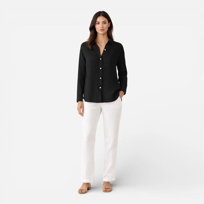 Gina - Women’s Button-Front Relaxed Fit Shirt